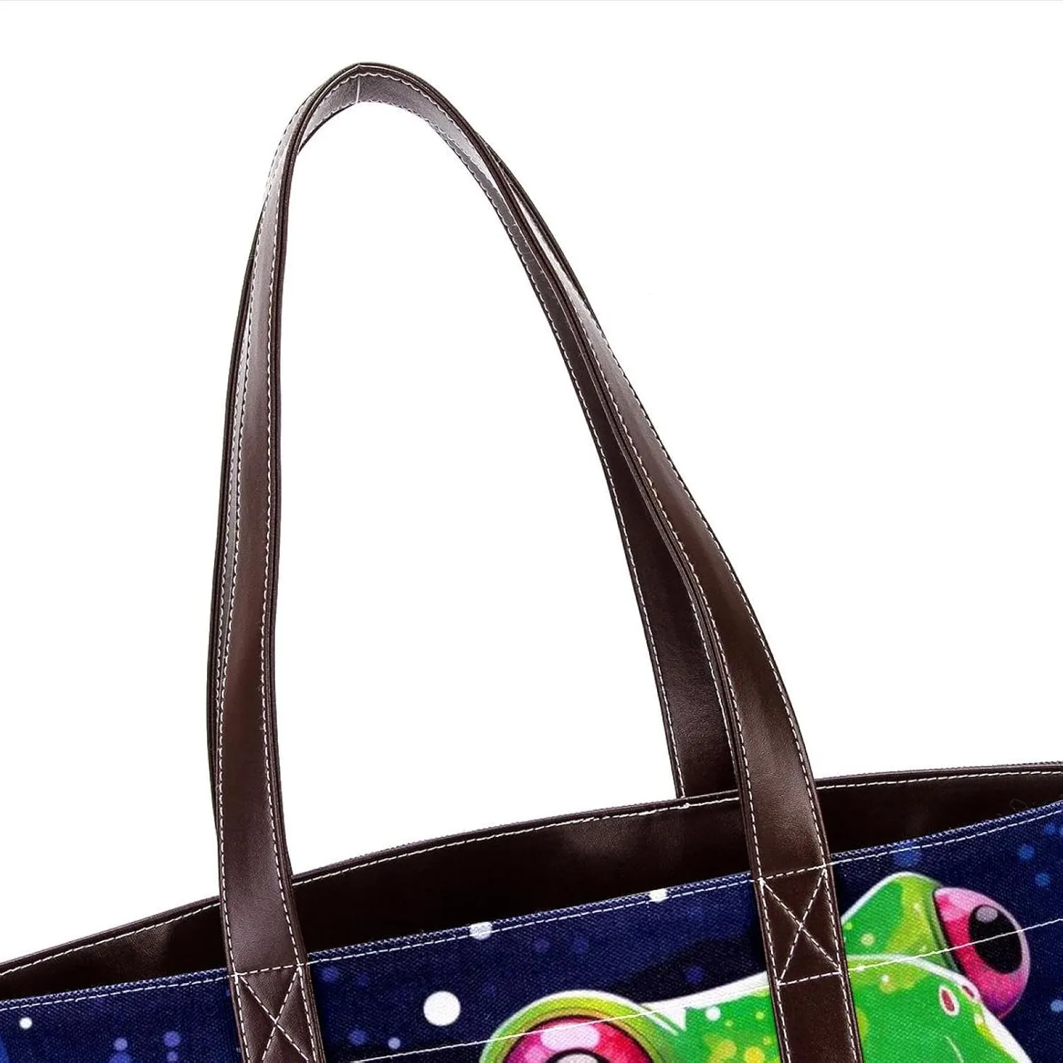 Colored Frog-1167 Shoulder Purses for Women Large Soft Washed Leather Purses and Durable Handbags