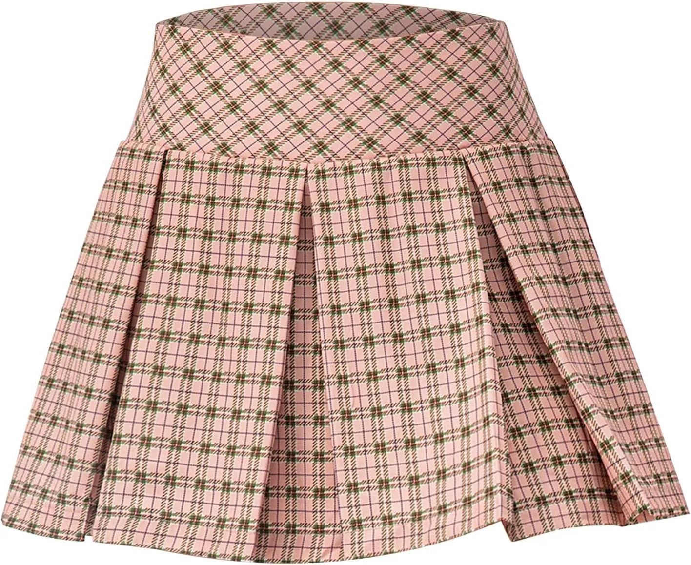 cooki Pleated Skirts for Women High Waist A-Line Tennis Skirt Women's Casual Stretchy Flared Pleated Mini Skirts