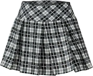 cooki Pleated Skirts for Women High Waist A-Line Tennis Skirt Women's Casual Stretchy Flared Pleated Mini Skirts