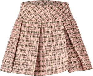 cooki Pleated Skirts for Women High Waist A-Line Tennis Skirt Women's Casual Stretchy Flared Pleated Mini Skirts