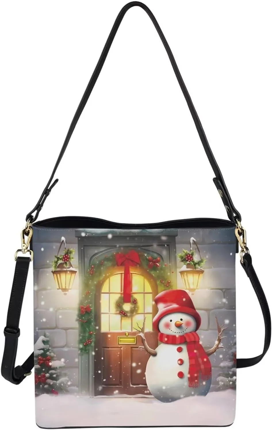 Crossbody Bag Women Leather Tote Purse Chic Messenger Bag Shopper Shoulder Handbags Phone Passport Organizer