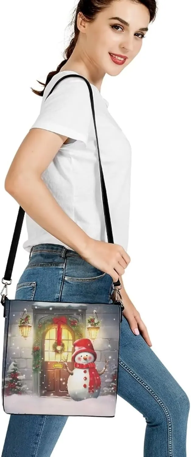 Crossbody Bag Women Leather Tote Purse Chic Messenger Bag Shopper Shoulder Handbags Phone Passport Organizer