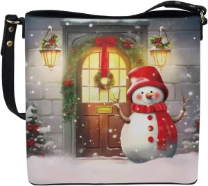 Crossbody Bag Women Leather Tote Purse Chic Messenger Bag Shopper Shoulder Handbags Phone Passport Organizer