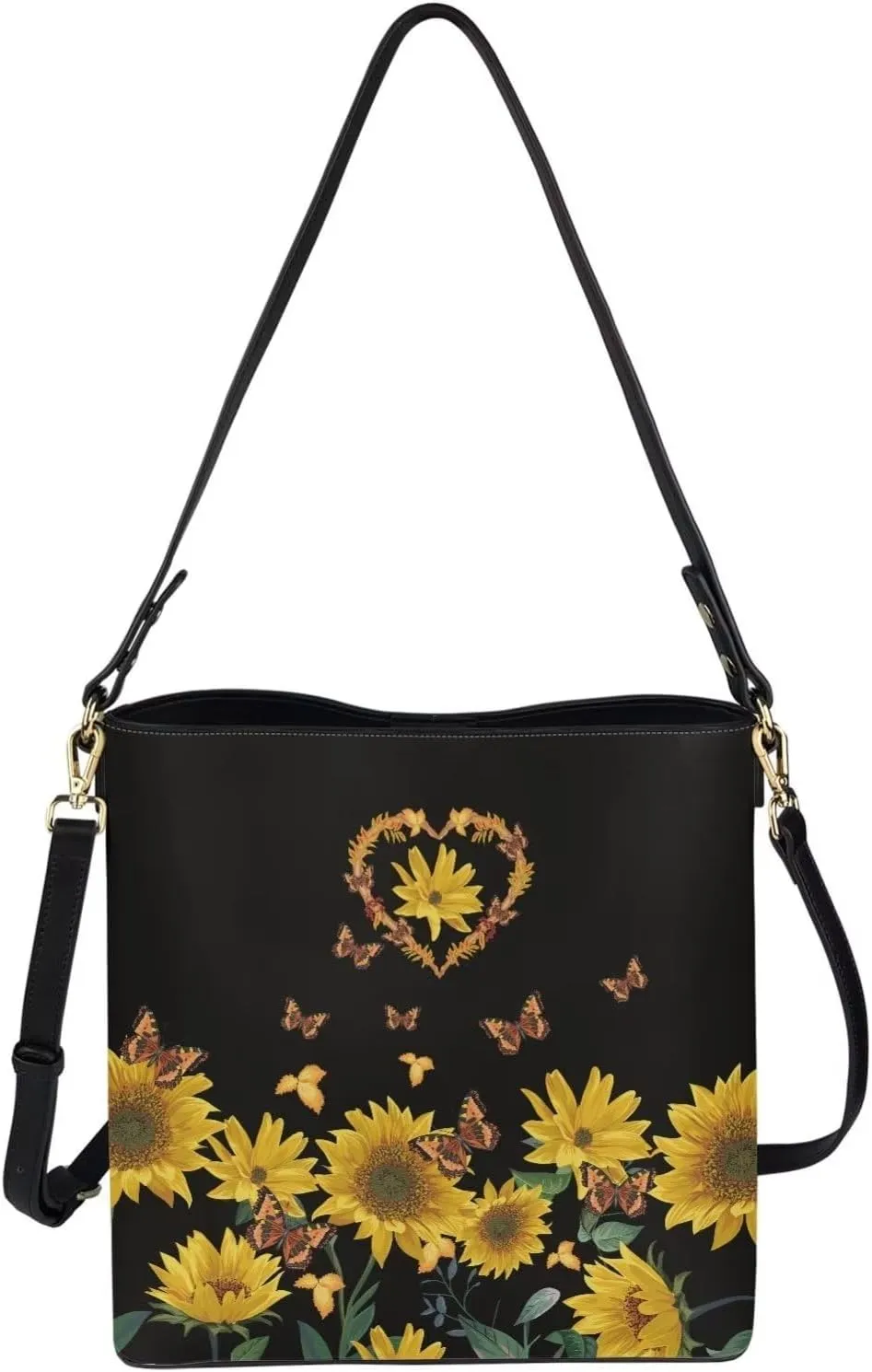 Crossbody Bag Women Leather Tote Purse Chic Messenger Bag Shopper Shoulder Handbags Phone Passport Organizer