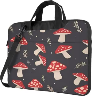 Cute Mushroom Laptop Shoulder Bag for Women, Laptop Sleeve Case Durable Computer Bag
