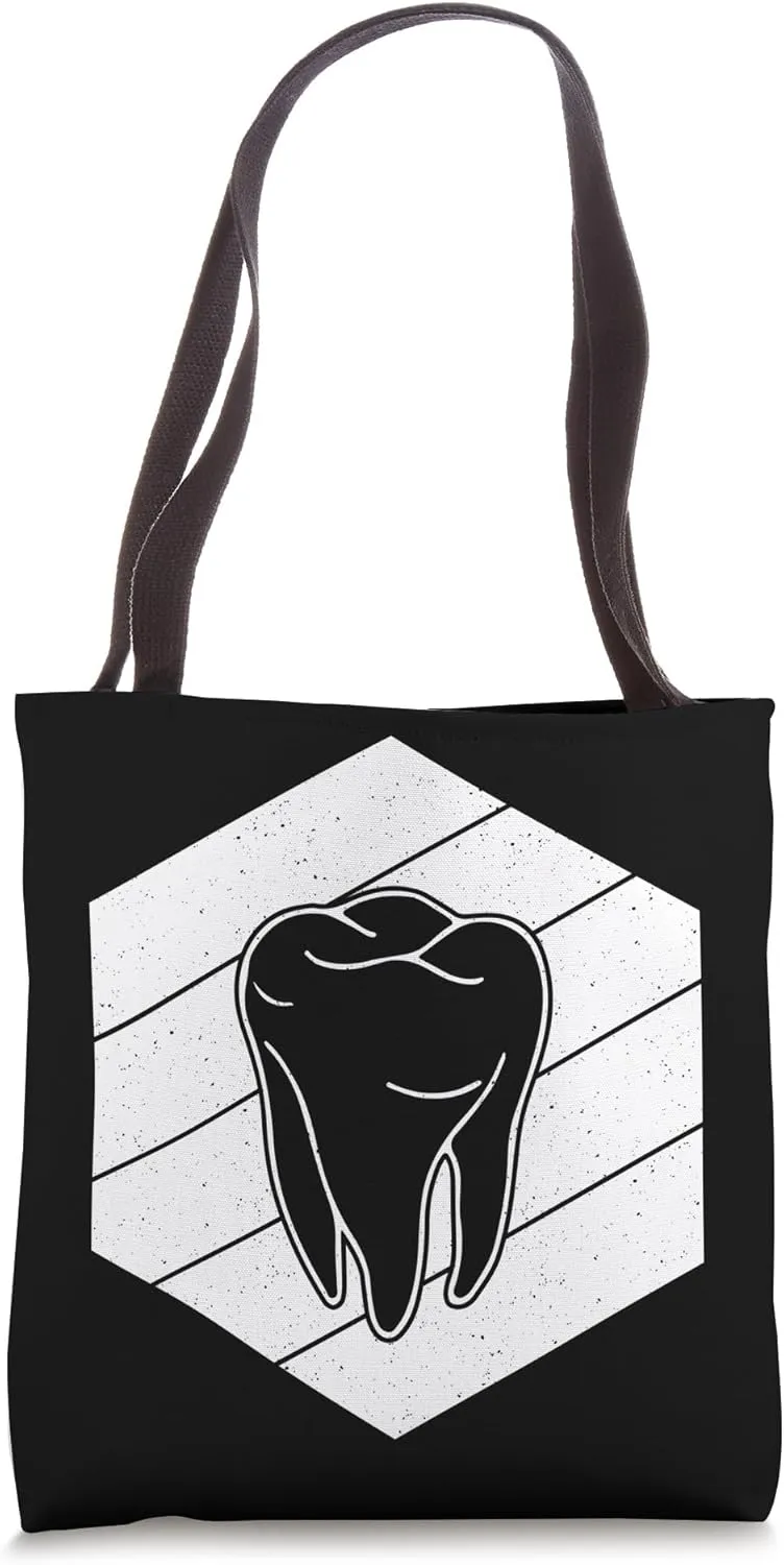 Dentist Orthodontist Tooth Vintage Retro Doctor Dental Fan Tote Bag