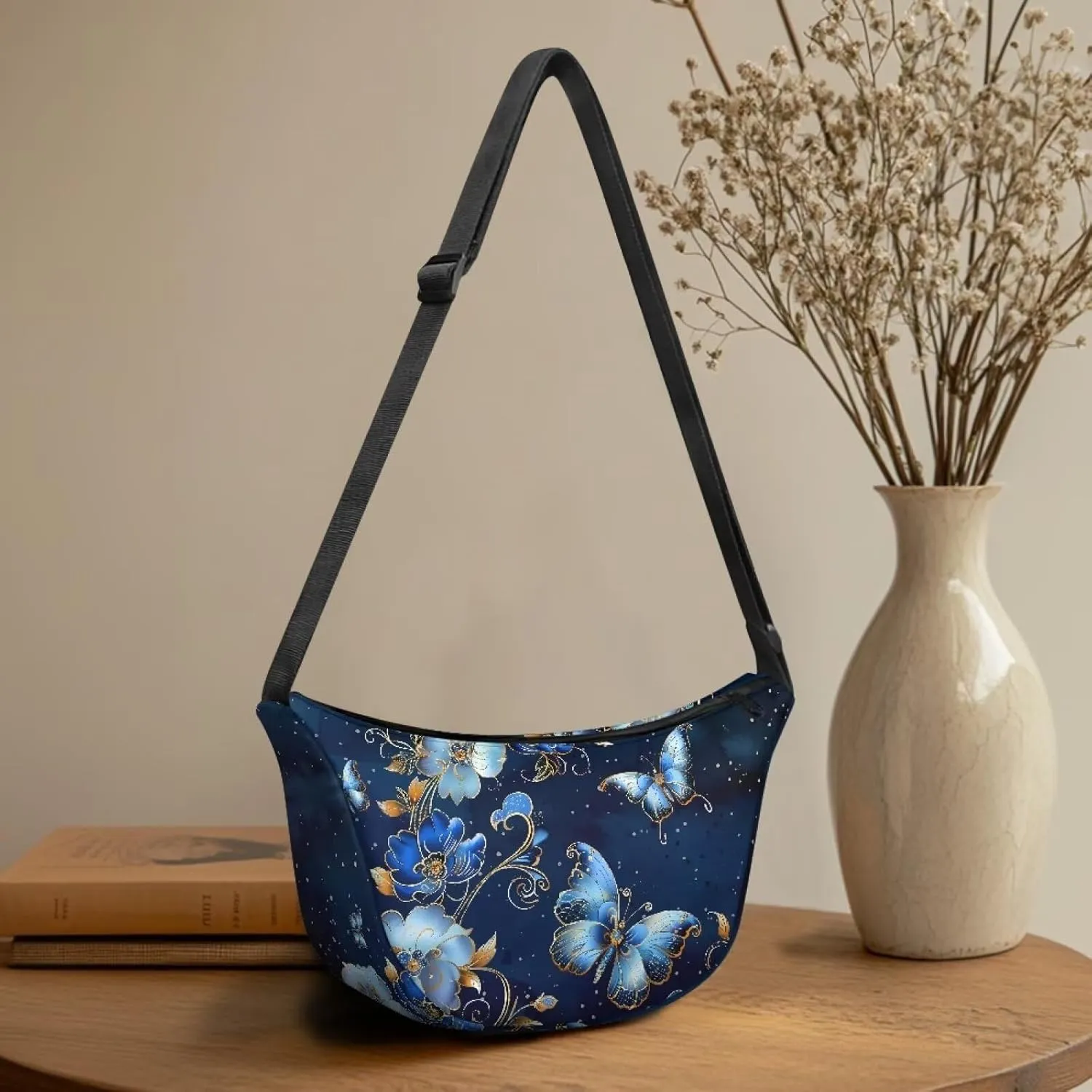 Dolyues Chic Women's Crossbody Hobo Sling Bag - Fashionable Crescent Shoulder Purse & Casual Dumpling Handbag