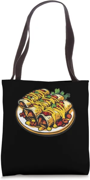 Enchiladas 80s Retro Tote Bag