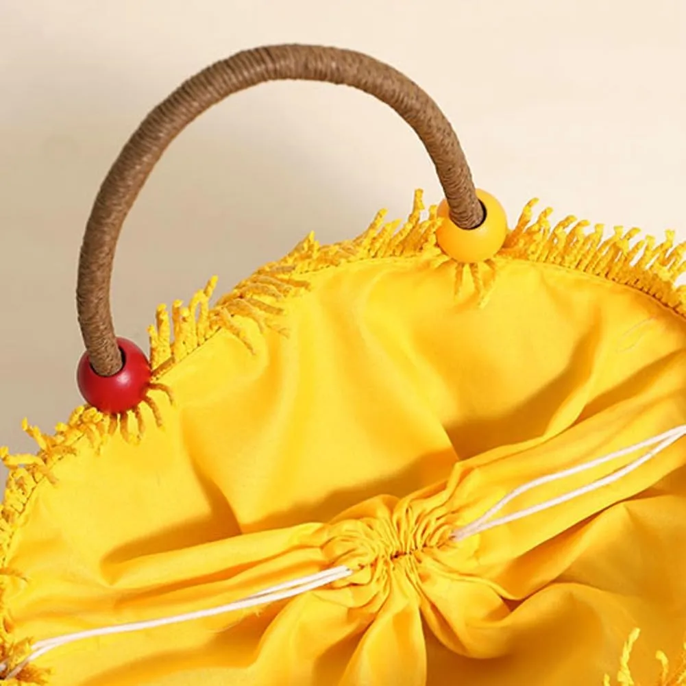 Epsion Beach Woven Basket Tote for Women Chic Handle Purse Shoulder Bag Hobo Stylish Summer Handbag 2025