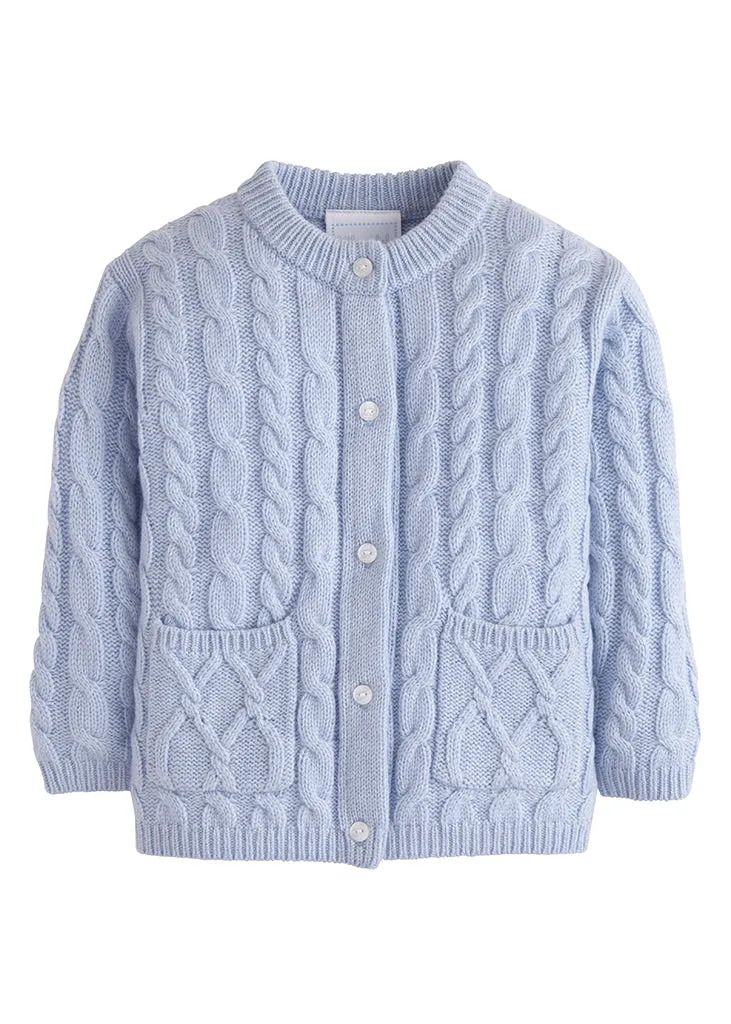 Essential Cable Cashmere Cardigan Little English