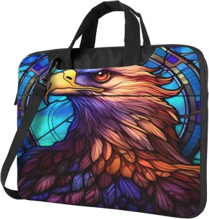 Ethnic Eagles Bird Pattern Laptop Shoulder Bag for Women, Laptop Sleeve Case Durable Computer Bag