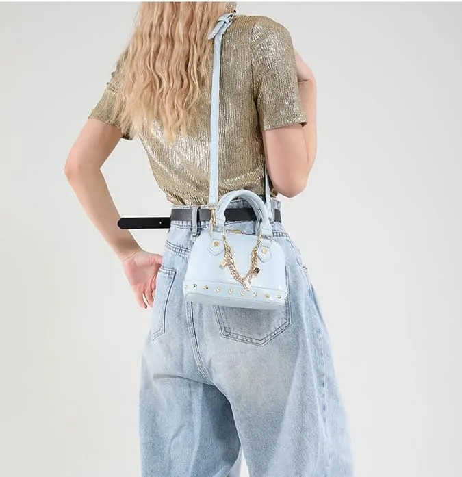 Evening Bag Chic Shoulder Bag, Women's Designer Crossbody PU Leather Y2k Purse for Weddings Parties Trendy Handbag