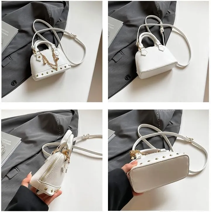 Evening Bag Chic Shoulder Bag, Women's Designer Crossbody PU Leather Y2k Purse for Weddings Parties Trendy Handbag