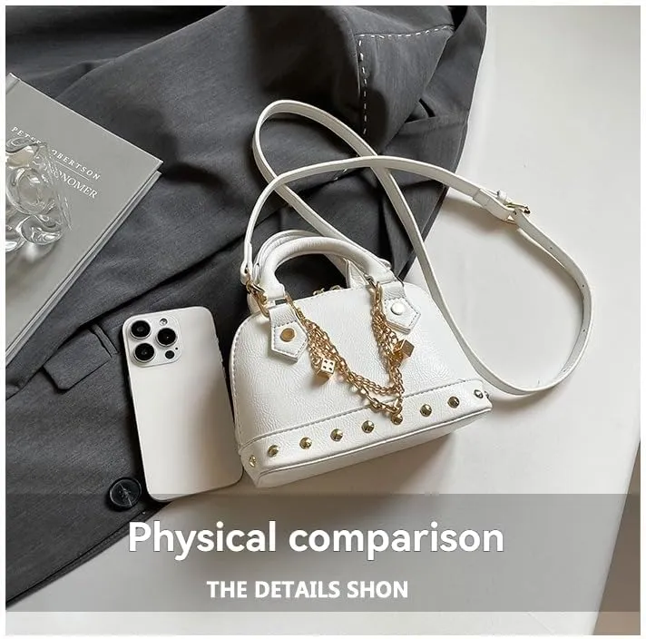 Evening Bag Chic Shoulder Bag, Women's Designer Crossbody PU Leather Y2k Purse for Weddings Parties Trendy Handbag