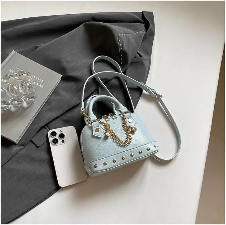 Evening Bag Chic Shoulder Bag, Women's Designer Crossbody PU Leather Y2k Purse for Weddings Parties Trendy Handbag