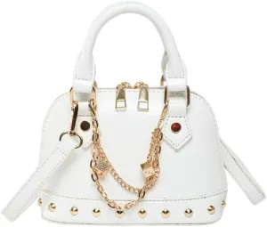 Evening Bag Chic Shoulder Bag, Women's Designer Crossbody PU Leather Y2k Purse for Weddings Parties Trendy Handbag
