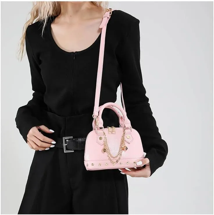 Evening Bag Chic Shoulder Bag, Women's Designer Crossbody PU Leather Y2k Purse for Weddings Parties Trendy Handbag