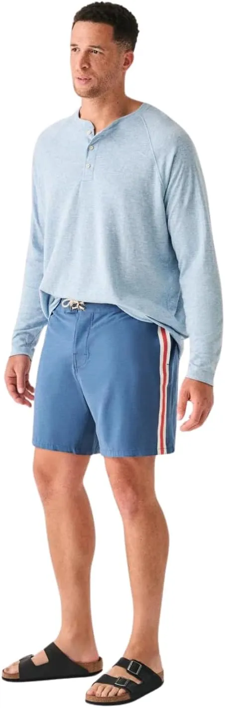 Faherty Men's Retro Surf Stripe Boardshort