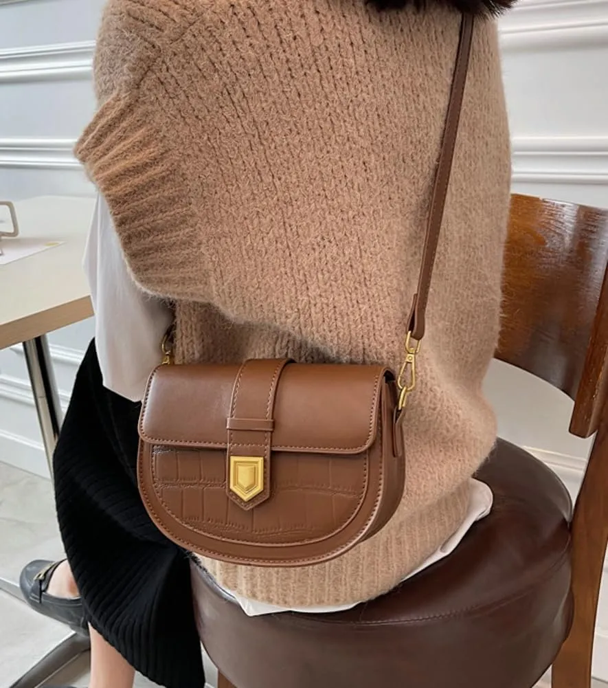 Fashion Crossbody Shoulder Bag for Women Chic Mini Tote Handbag Clutch Purse PU Leather Evening Satchel Bag