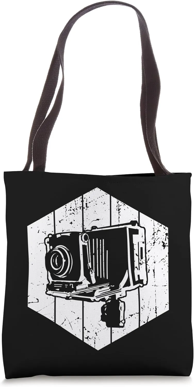 Folding Camera Vintage Look Tote Bag