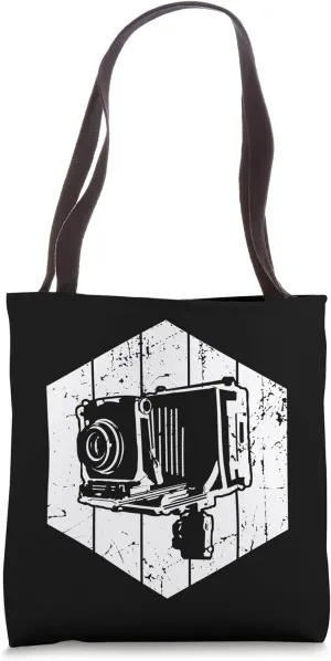 Folding Camera Vintage Look Tote Bag