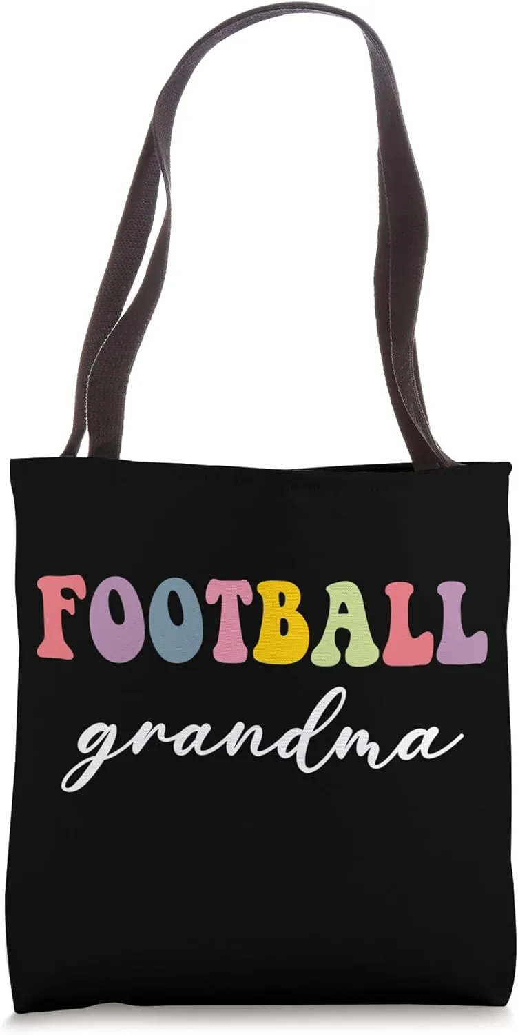 Football Grandma Football Player Stylish Sport Nana Game Day Tote Bag