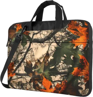 Forest Tree Camouflage Laptop Shoulder Bag for Women, Laptop Sleeve Case Durable Computer Bag