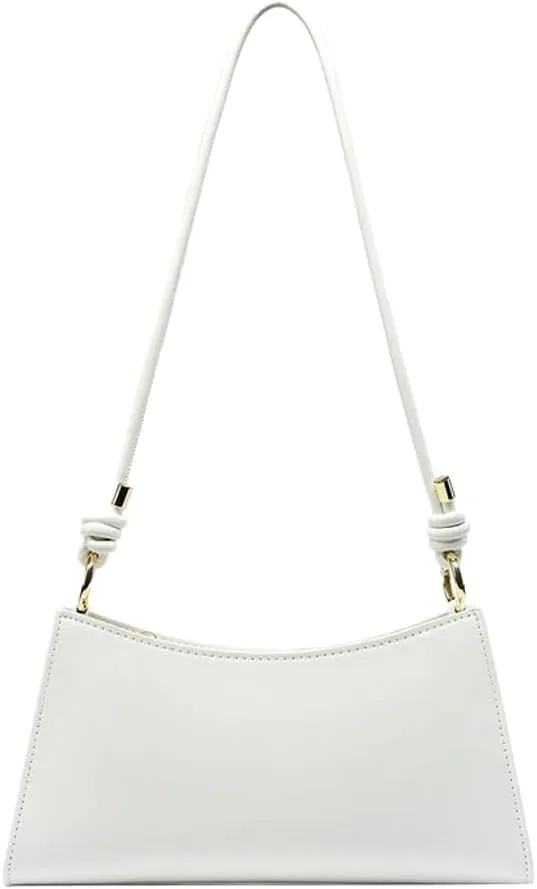 French-Inspired Underarm Bag for Women - Chic Single-Shoulder Leather Saddle Bag with Light Luxury Aesthetic