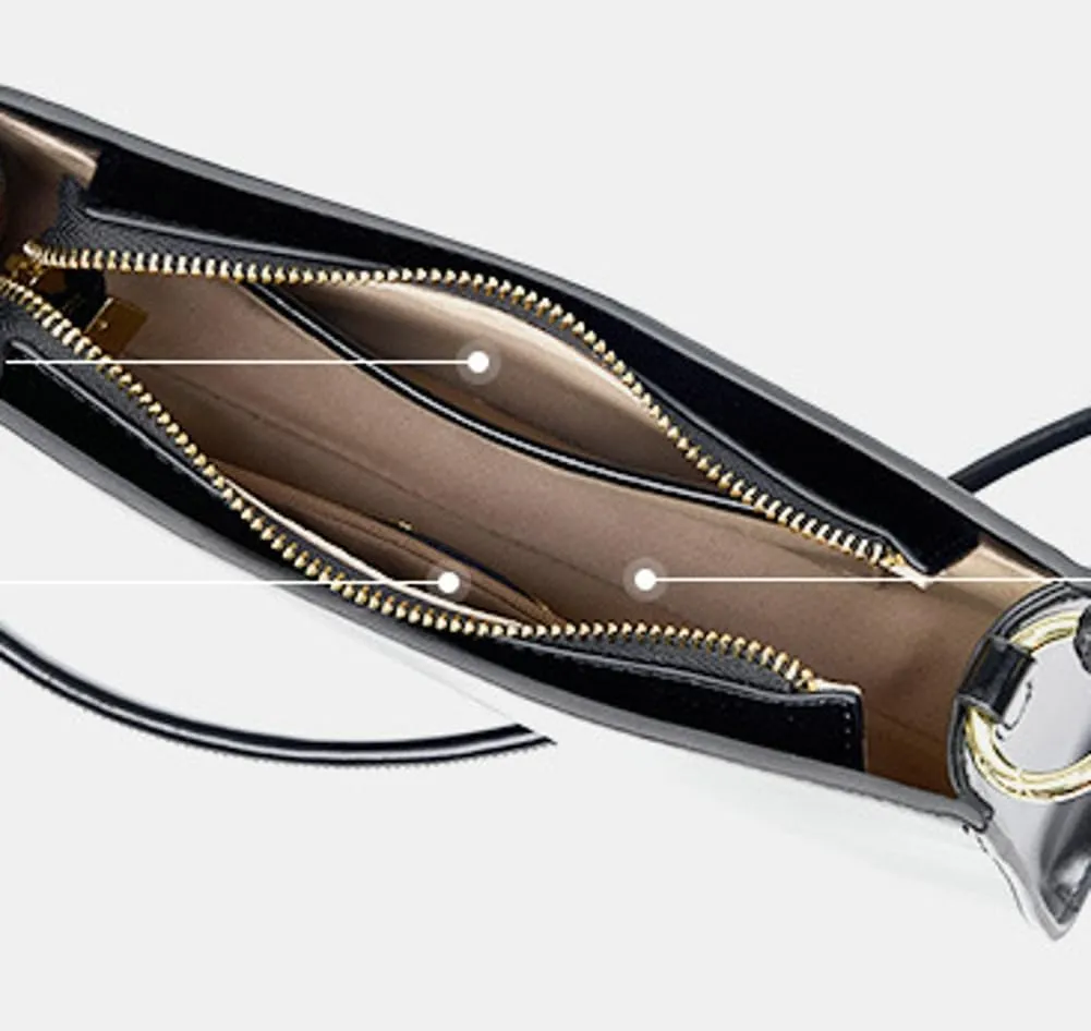 French-Inspired Underarm Bag for Women - Chic Single-Shoulder Leather Saddle Bag with Light Luxury Aesthetic