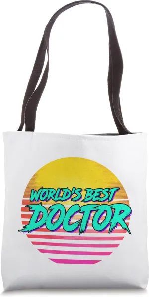 Funny Retro Doctor Profession Tote Bag