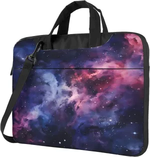 Galaxy Universe Space Nebula Laptop Shoulder Bag for Women, Laptop Sleeve Case Durable Computer Bag
