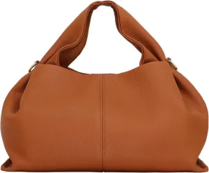 Genuine Leather Retro Shoulder Crossbody Bag for Women, Chic Dumpling Bag and Cute Cloud Handbag for Women
