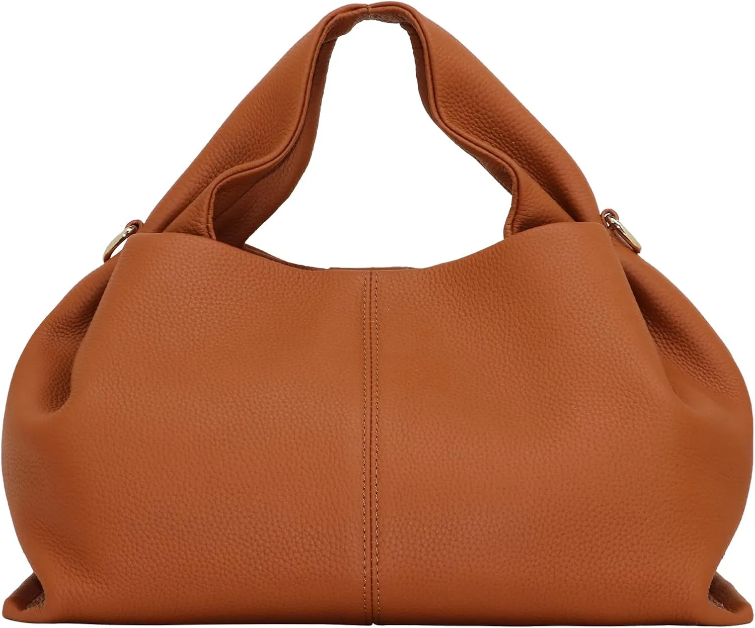 Genuine Leather Retro Shoulder Crossbody Bag for Women, Chic Dumpling Bag and Cute Cloud Handbag for Women