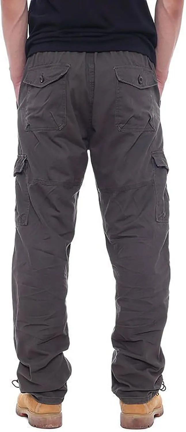 GOFULY Mens Cargo Pants Casual Ripstop Stretch Joggers Sweatpants Pockets Y2K Pants Men Slim Fit Travel Pants Plus Size 2024
