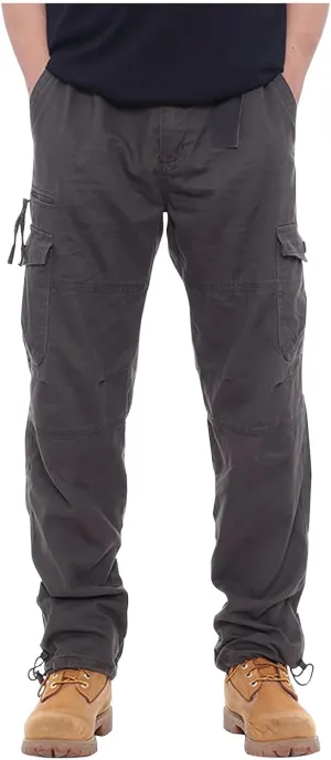 GOFULY Mens Cargo Pants Casual Ripstop Stretch Joggers Sweatpants Pockets Y2K Pants Men Slim Fit Travel Pants Plus Size 2024