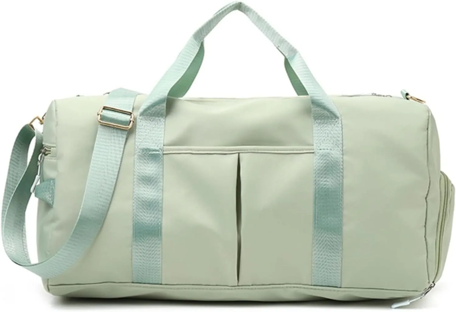 Gym Bag for Women with Shoe Compartment Durable Lightweight Yoga Large Handbag (Green)