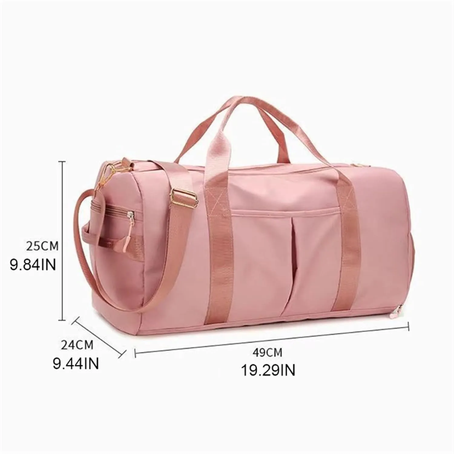 Gym Bag for Women with Shoe Compartment Durable Lightweight Yoga Large Handbag (Green)