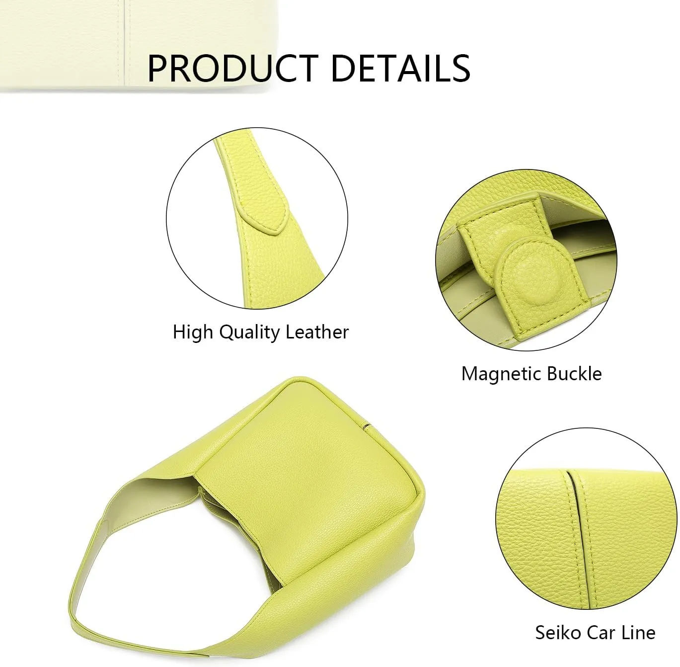 Handbag Chic Vegan Leather Tote Bag for Women Daily Carryall Magnetic Buckle Large Capacity