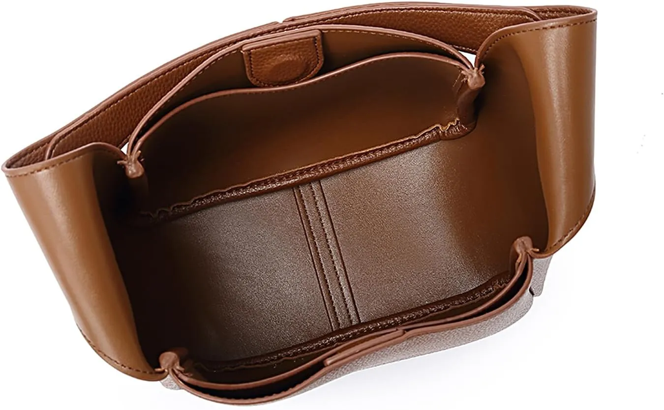 Handbag Chic Vegan Leather Tote Bag for Women Daily Carryall Magnetic Buckle Large Capacity