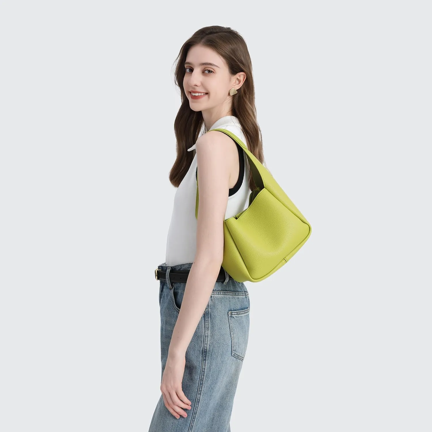 Handbag Chic Vegan Leather Tote Bag for Women Daily Carryall Magnetic Buckle Large Capacity