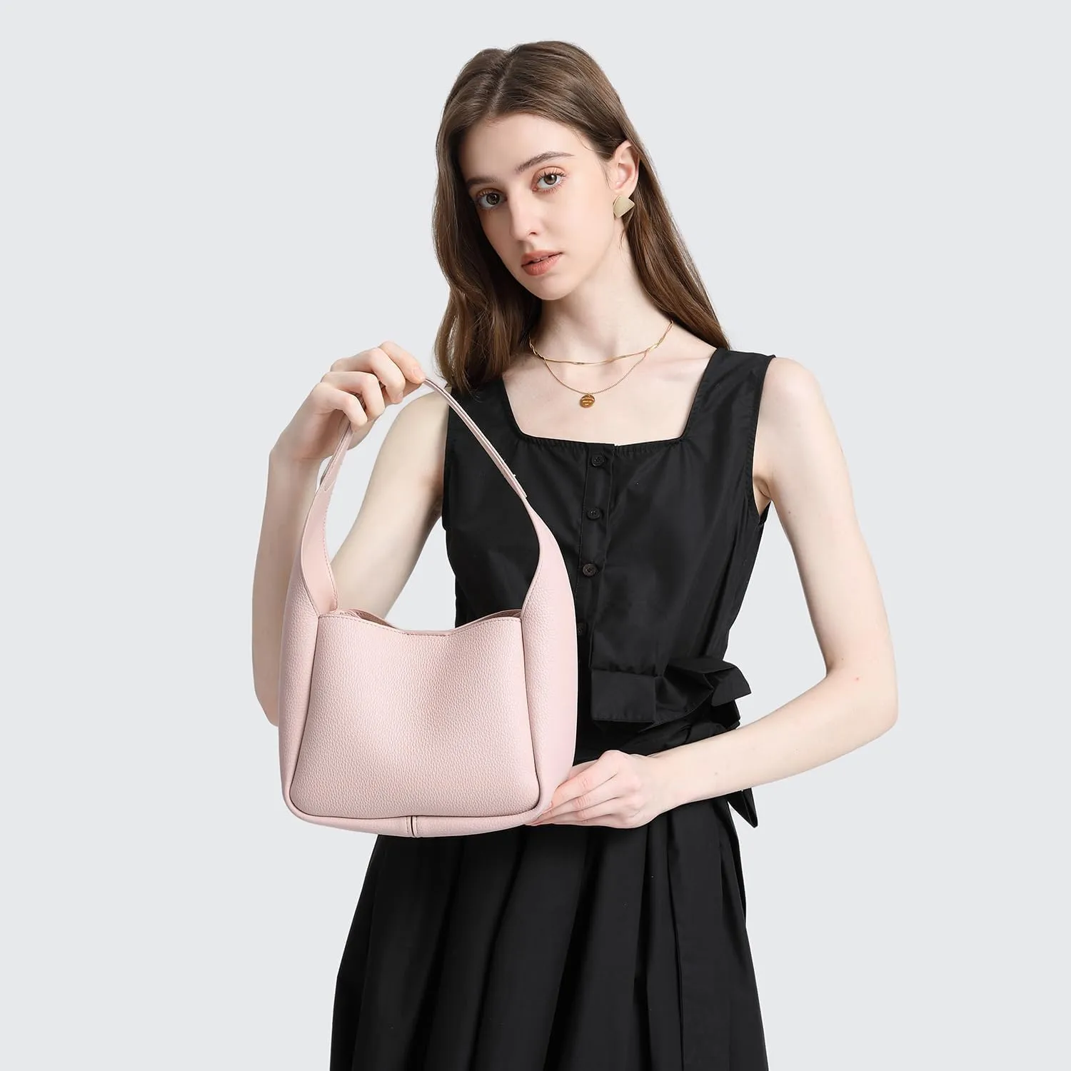 Handbag Chic Vegan Leather Tote Bag for Women Daily Carryall Magnetic Buckle Large Capacity