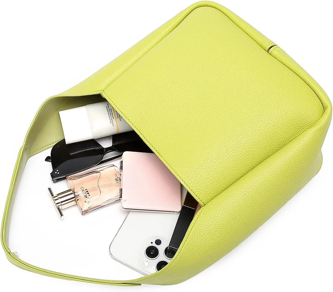 Handbag Chic Vegan Leather Tote Bag for Women Daily Carryall Magnetic Buckle Large Capacity