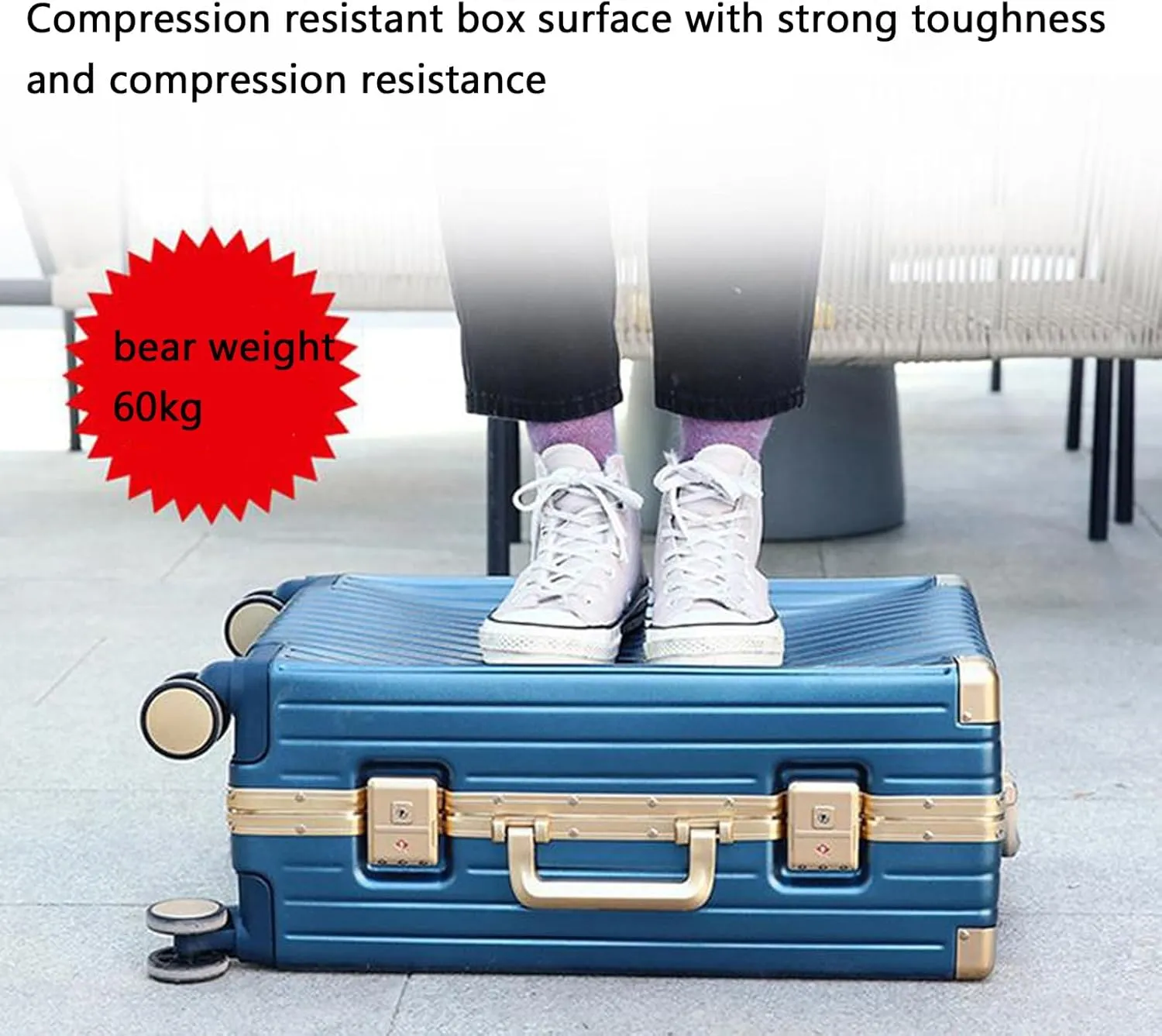 Hard Shell Suitcase Expandable Wheel Luggage Lightweight Durable High Capacity with Double Spinner Wheels,Grey,26in