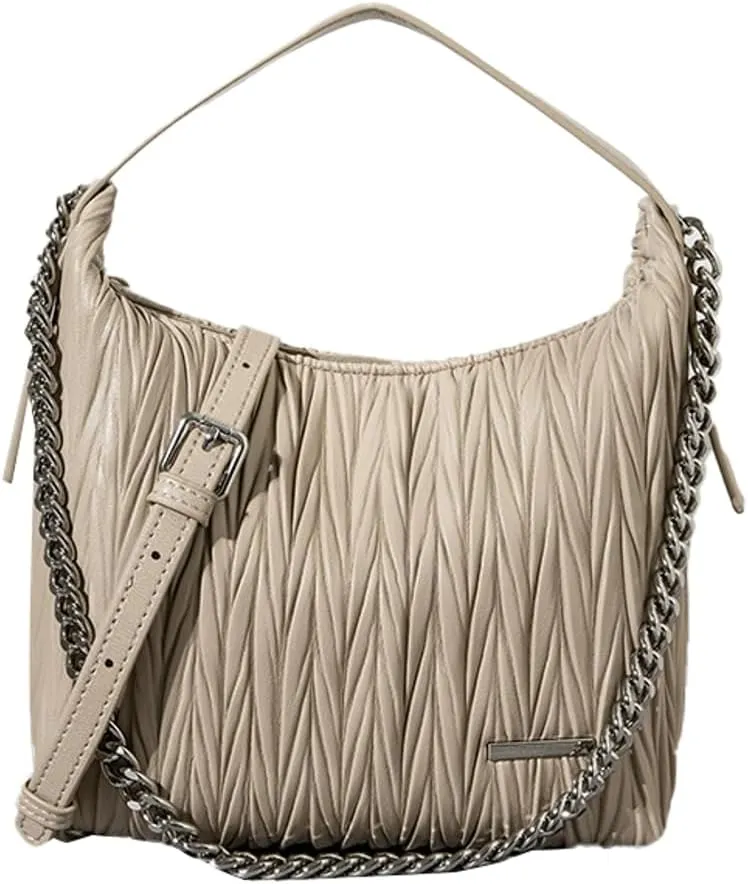 Hobo Handbags for Women Chic Purse 2024 Elegant PU Leather Woven Shoulder Bag Crossbody Bag Shopping Tote