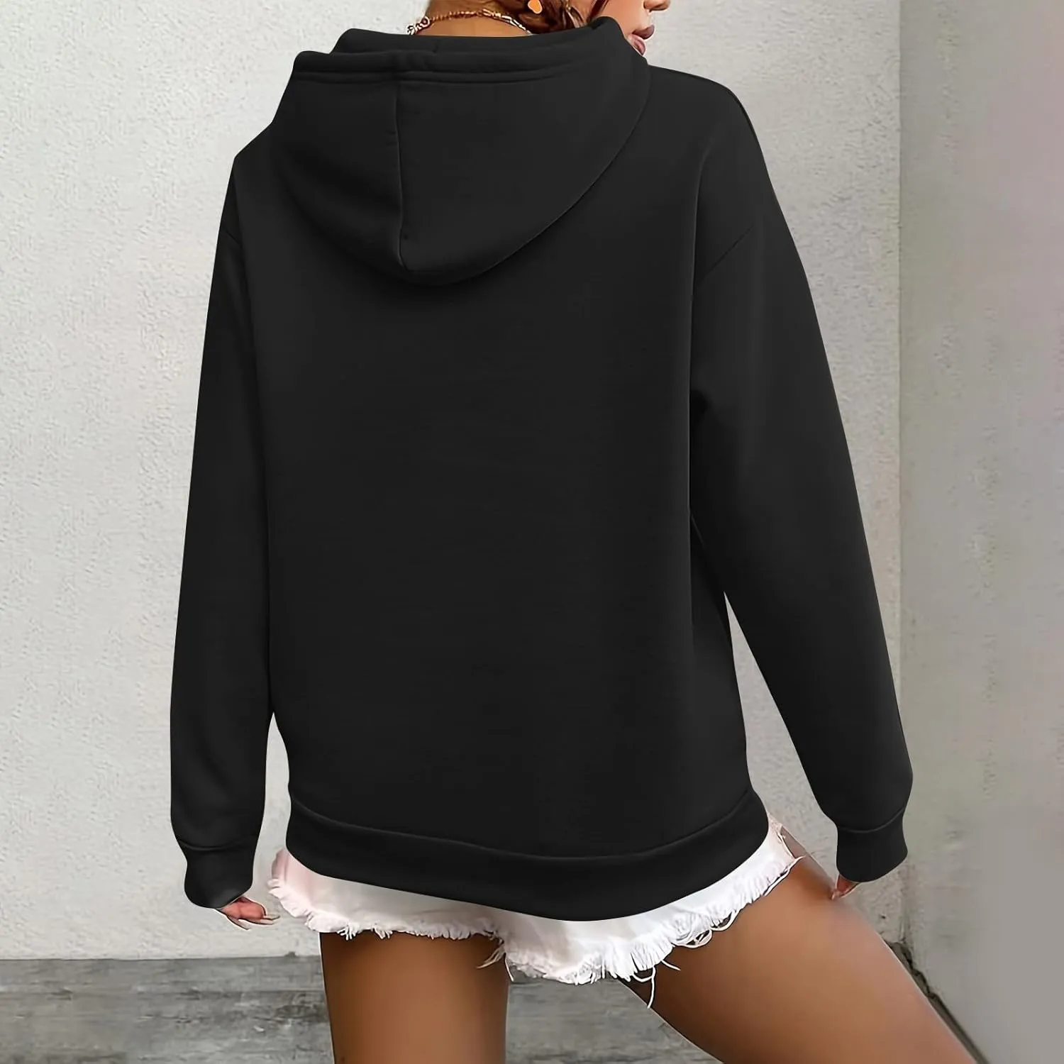 Hoodies for Women Trendy Tunic Hoodie Pullover Simple Long Sleeve Comfy Y2k Hoodie Sweatshirts Loose Fit Hoodie