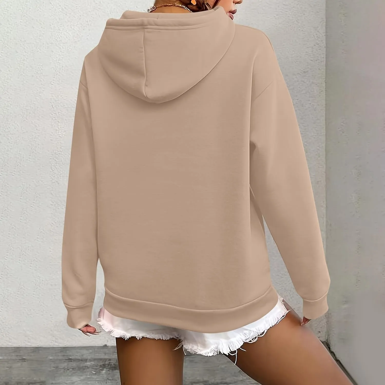 Hoodies for Women Trendy Tunic Hoodie Pullover Simple Long Sleeve Comfy Y2k Hoodie Sweatshirts Loose Fit Hoodie