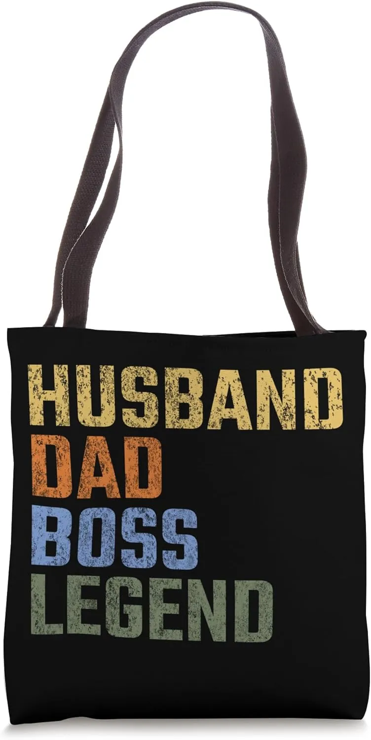 Husband Dad Boss Legend Fathers Day Big Cheese Tote Bag