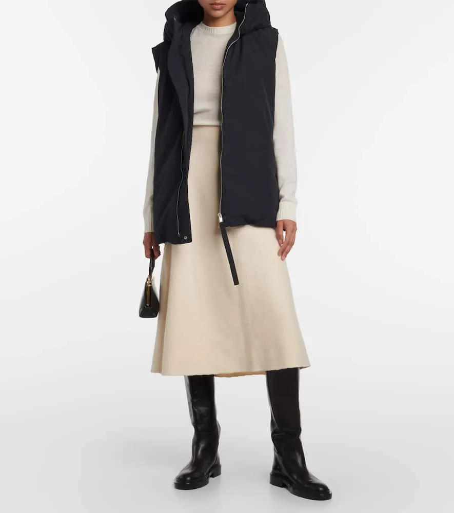 Jil Sander Oversized hooded down vest