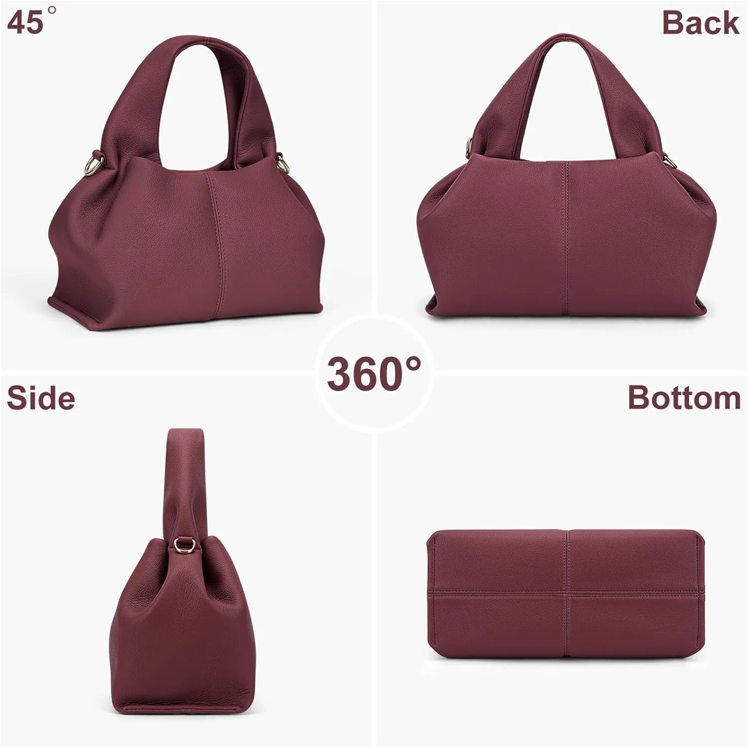 Juoxeepy Crossbody Bag Purse Satchel Handbag for Women Shoulder Bag Chic Dumpling Cloud Bag Clutch Purse