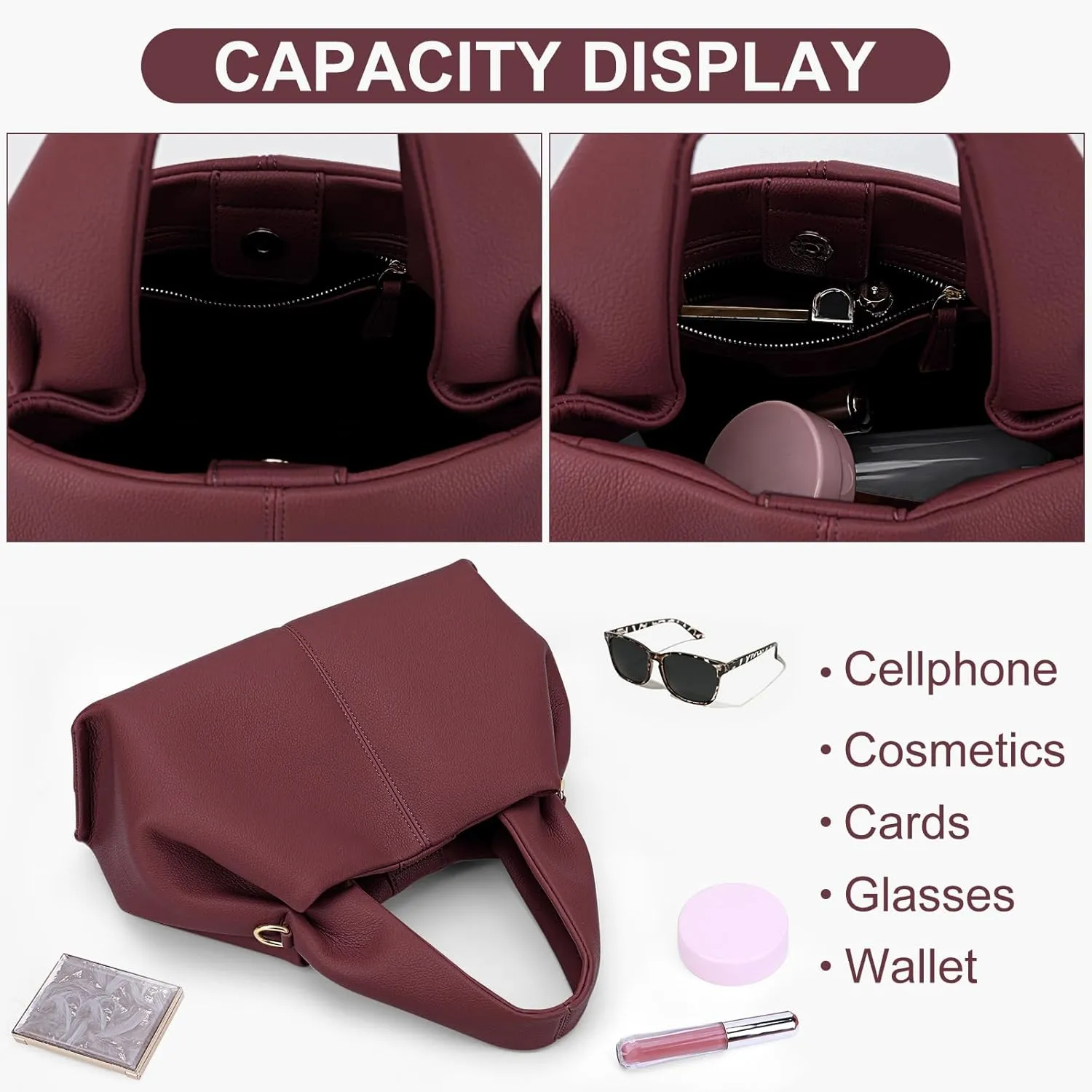 Juoxeepy Crossbody Bag Purse Satchel Handbag for Women Shoulder Bag Chic Dumpling Cloud Bag Clutch Purse